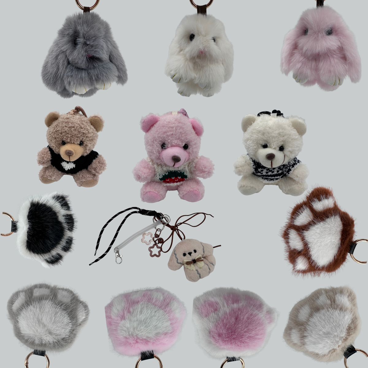 Cute & Cozy Keychain Collection 🧸💜✨