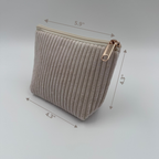 🤎🤍 Cream & Beige Makeup Bag Set – 4-Piece Travel Set