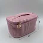 💗 Pink Makeup Bag Set – 4-Piece Travel Set
