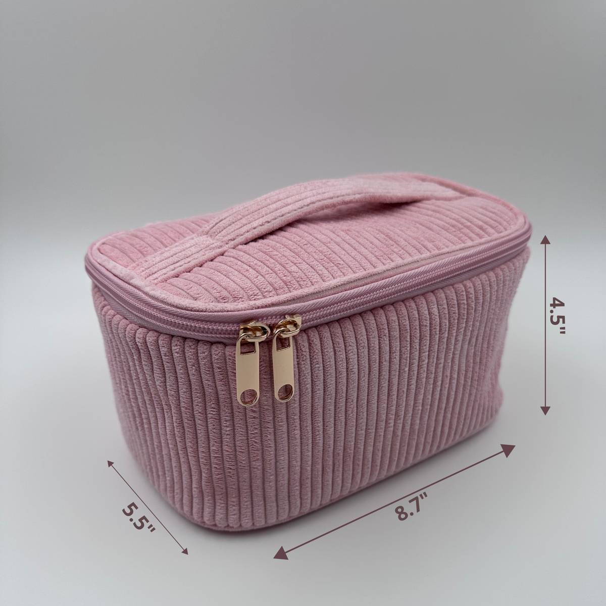 💗 Pink Makeup Bag Set – 4-Piece Travel Set