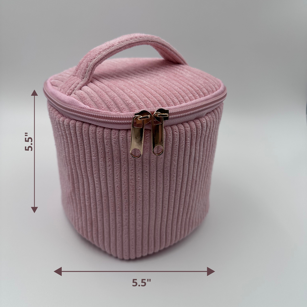 💗 Pink Makeup Bag Set – 4-Piece Travel Set