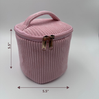 💗 Pink Makeup Bag Set – 4-Piece Travel Set