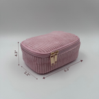 💗 Pink Makeup Bag Set – 4-Piece Travel Set