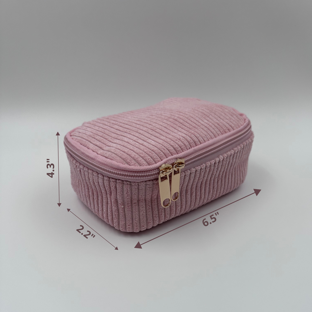 💗 Pink Makeup Bag Set – 4-Piece Travel Set