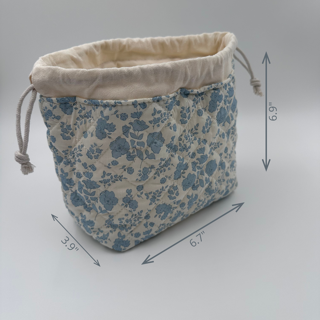 Light Blue Floral Beauty & Accessories Gift Set