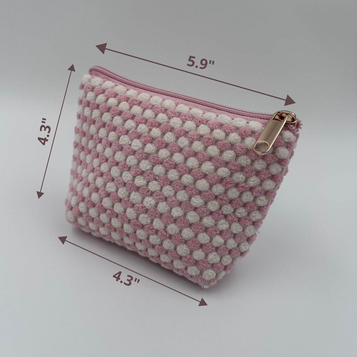 💗🤍 Pink & White Makeup Bag Set – 4-Piece Travel Set