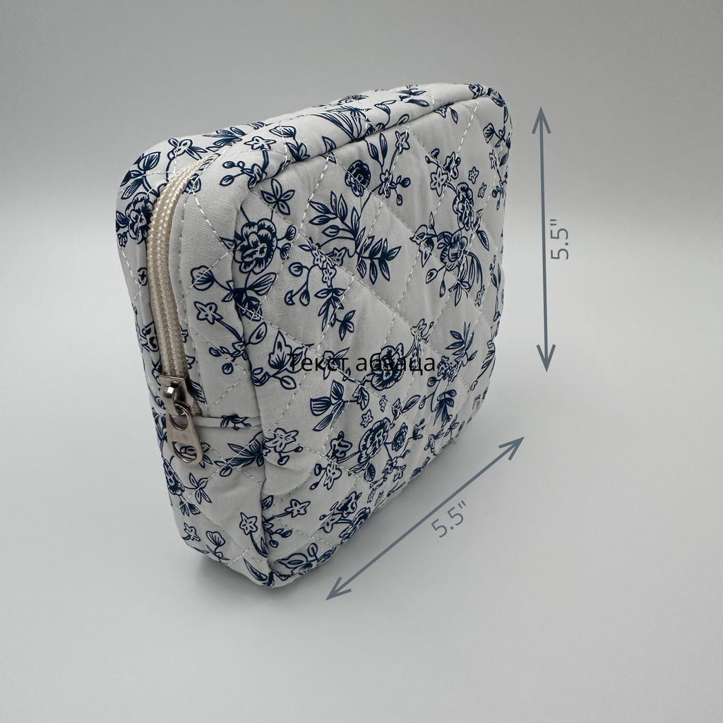 Blue Floral Beauty & Accessories Gift Set