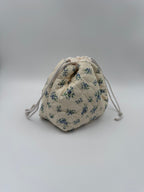 Ivory & Light Blue Floral Beauty & Accessories Gift Set