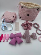 Blush Pink Soft Bow Beauty & Accessories Gift Set 🎀