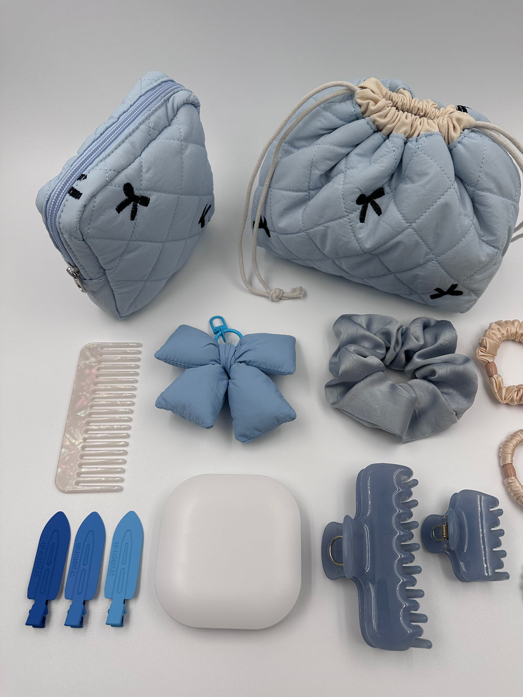 Powder Blue Soft Bow Beauty & Accessories Gift Set 🎀