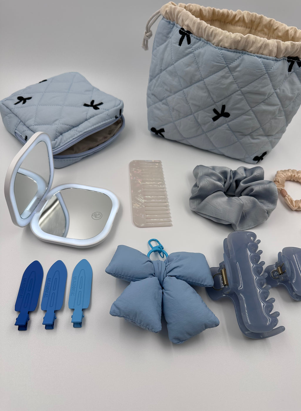 Powder Blue Soft Bow Beauty & Accessories Gift Set 🎀