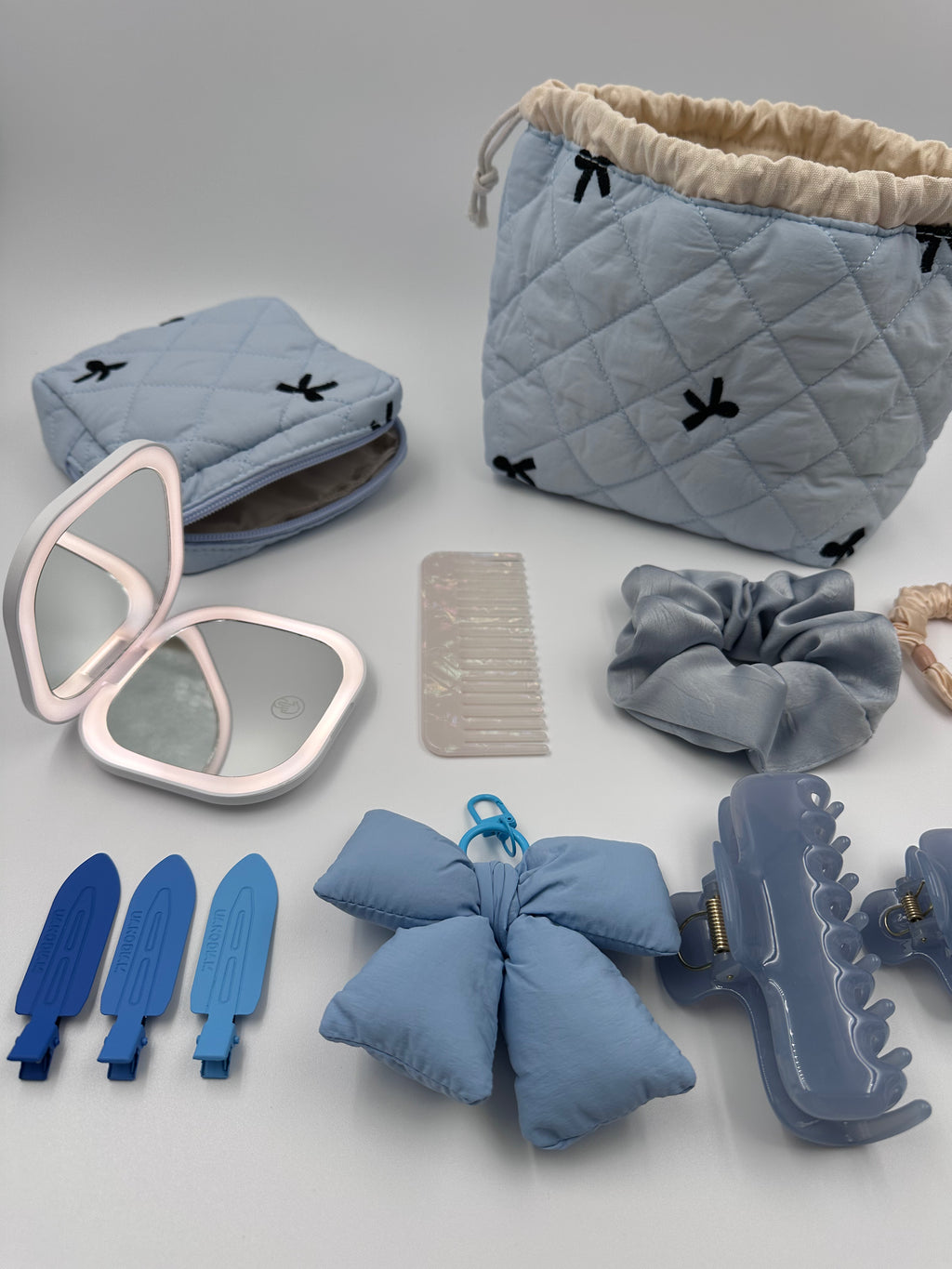 Powder Blue Soft Bow Beauty & Accessories Gift Set 🎀