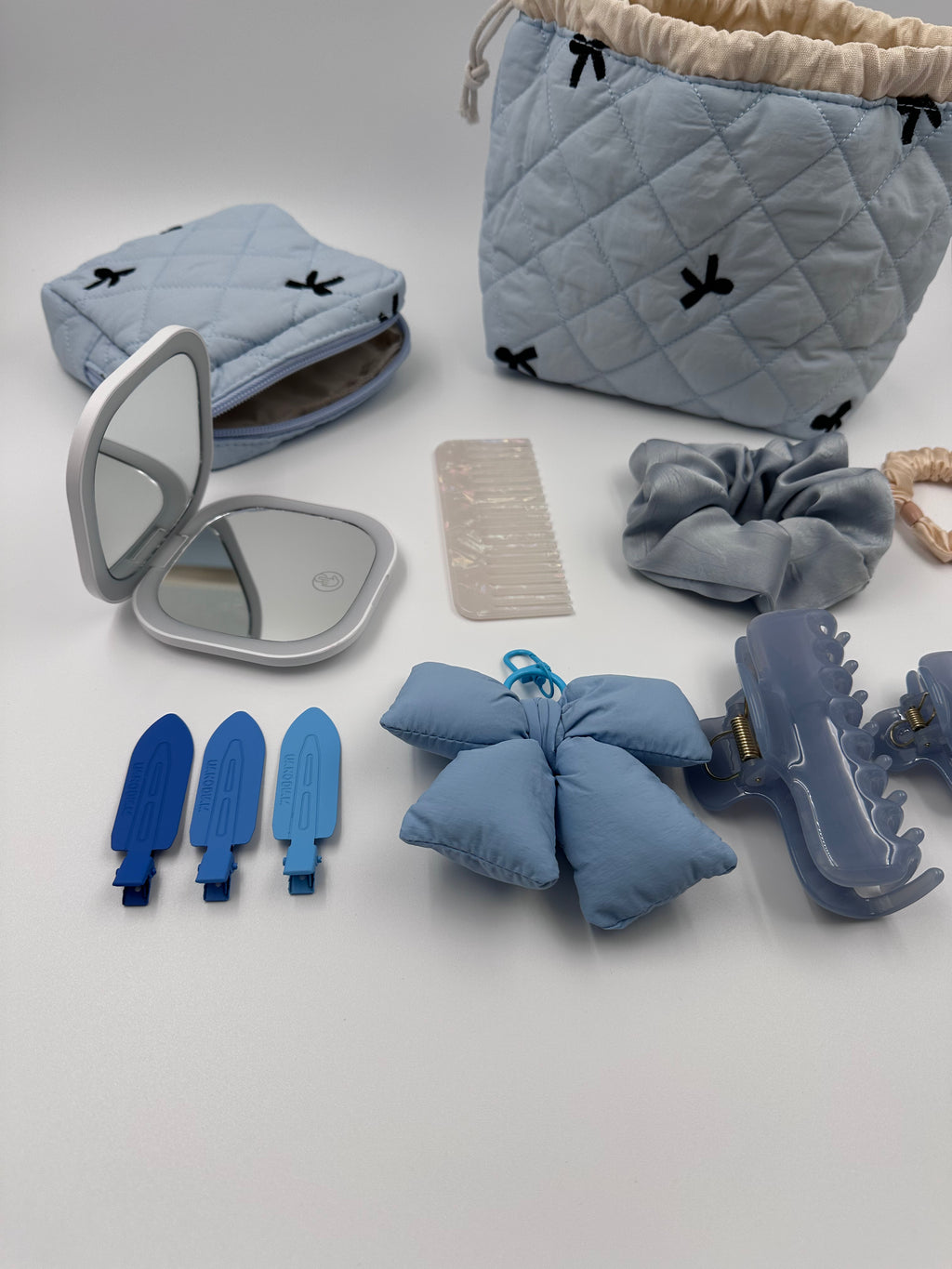 Powder Blue Soft Bow Beauty & Accessories Gift Set 🎀