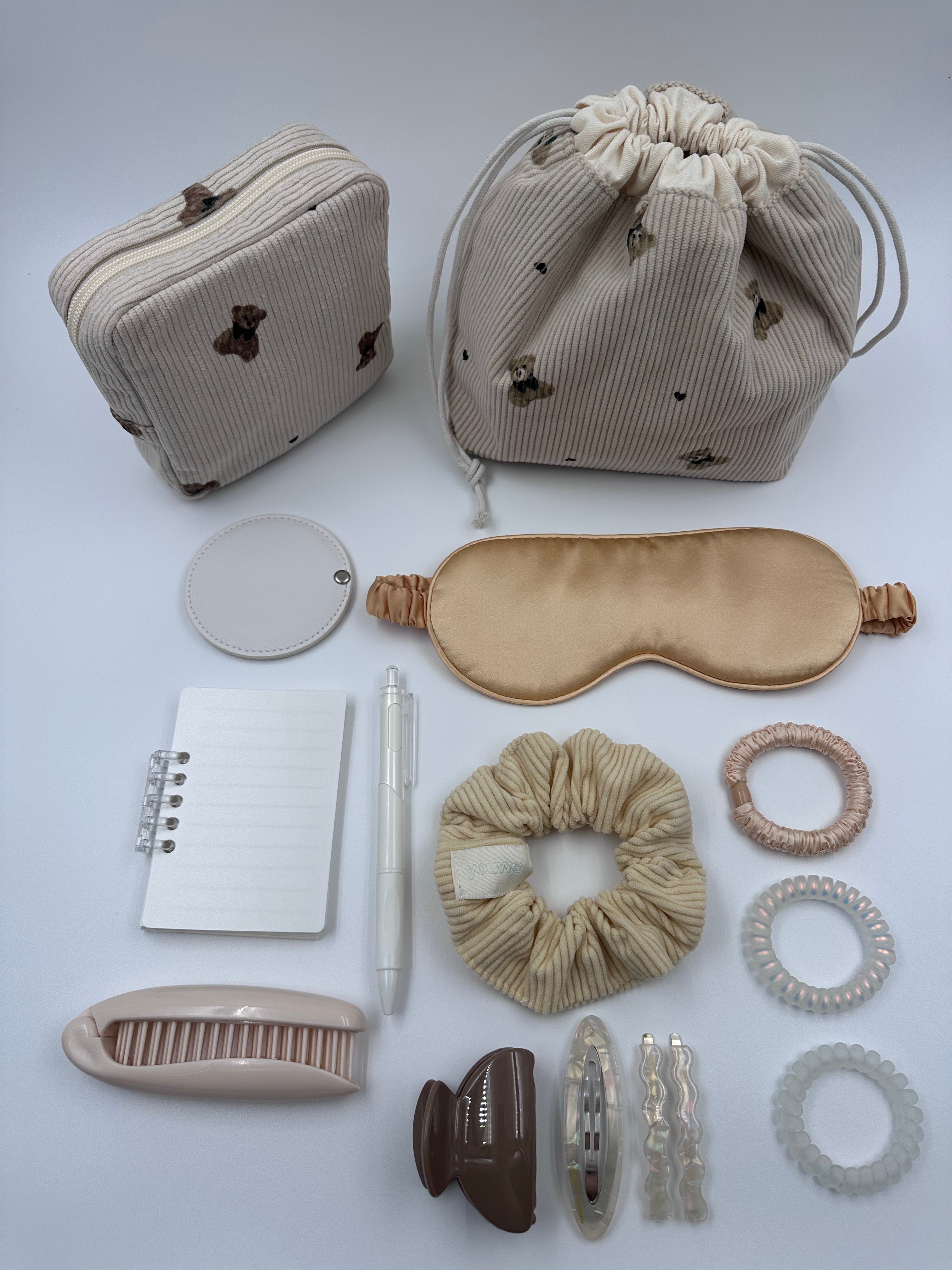 Beige Teddy Everyday Essentials Gift Set 🧸🤎
