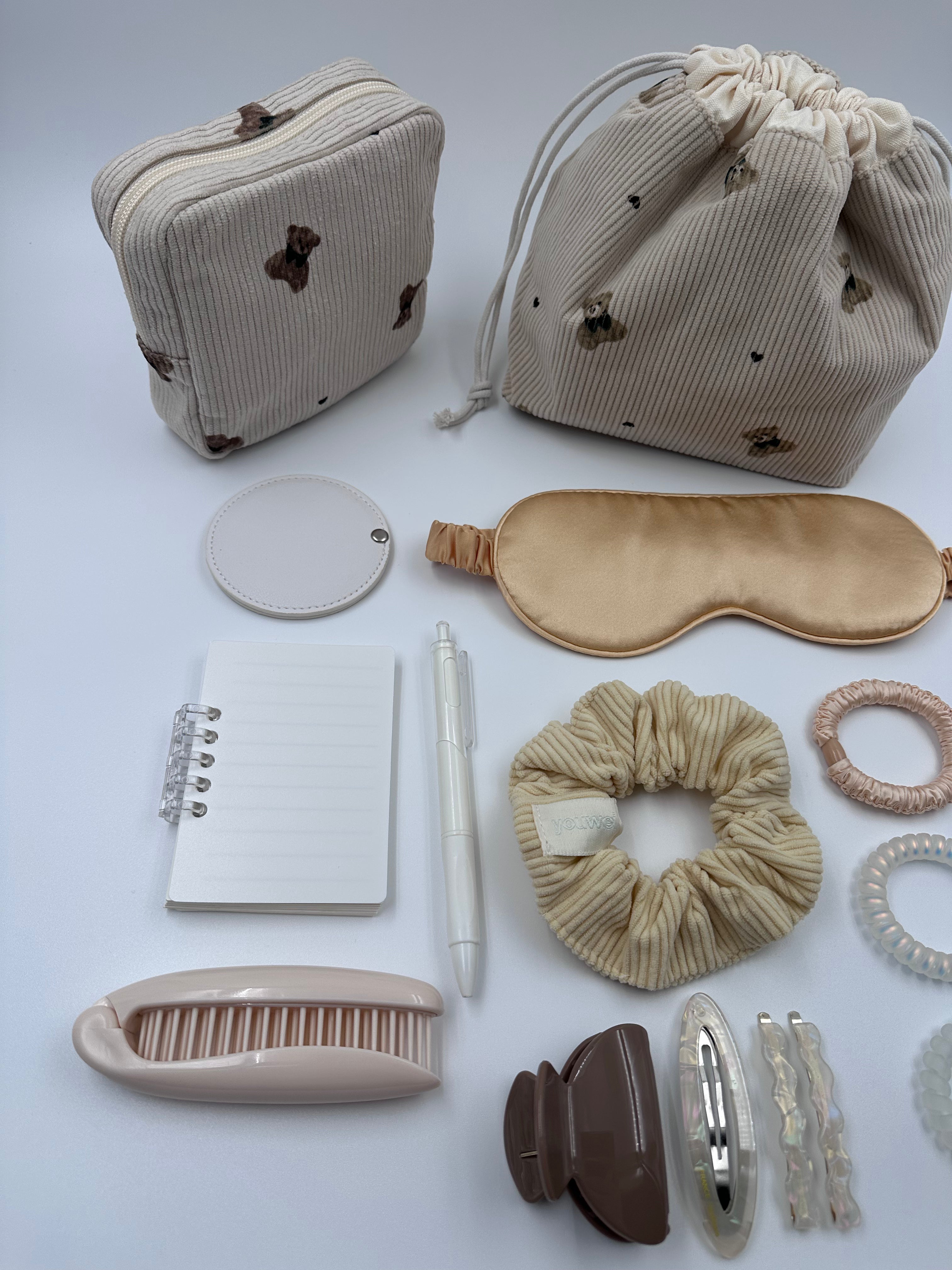 Beige Teddy Everyday Essentials Gift Set 🧸🤎