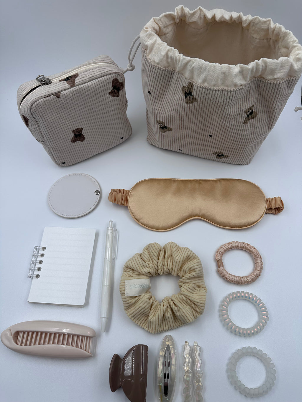 Beige Teddy Everyday Essentials Gift Set 🧸🤎