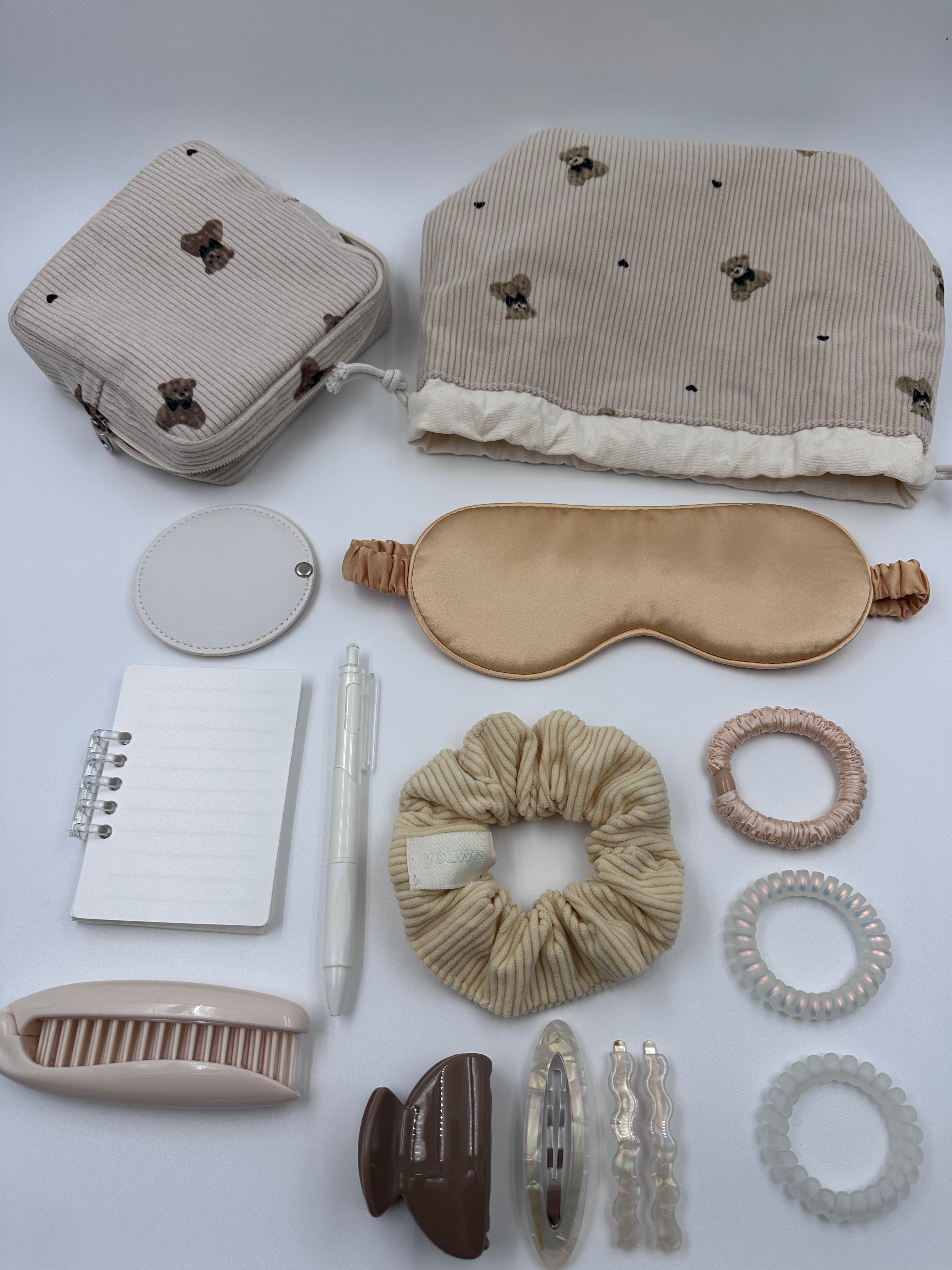 Beige Teddy Everyday Essentials Gift Set 🧸🤎