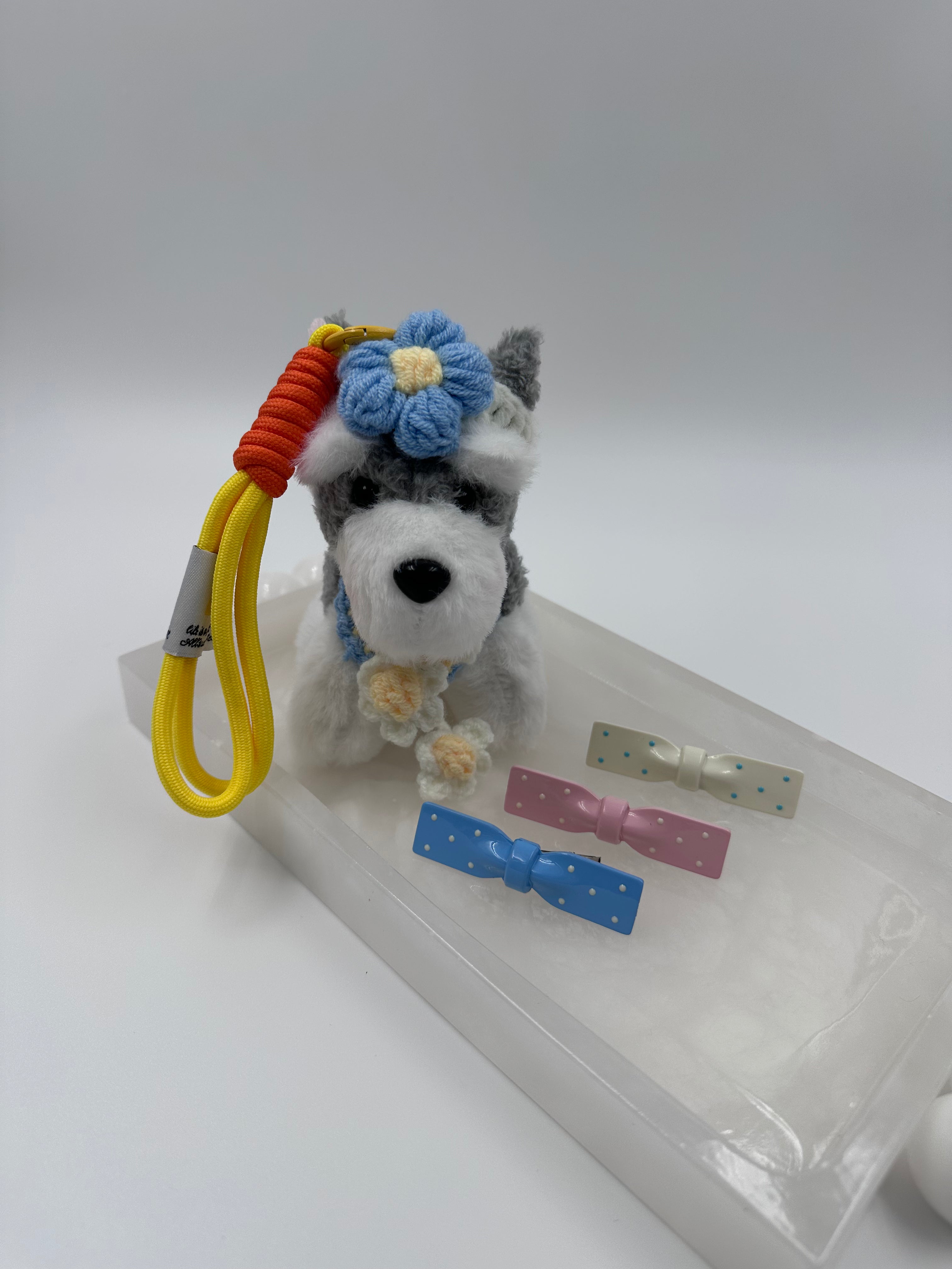 Blue Floral Puppy Mini Gift Set 🐶💙