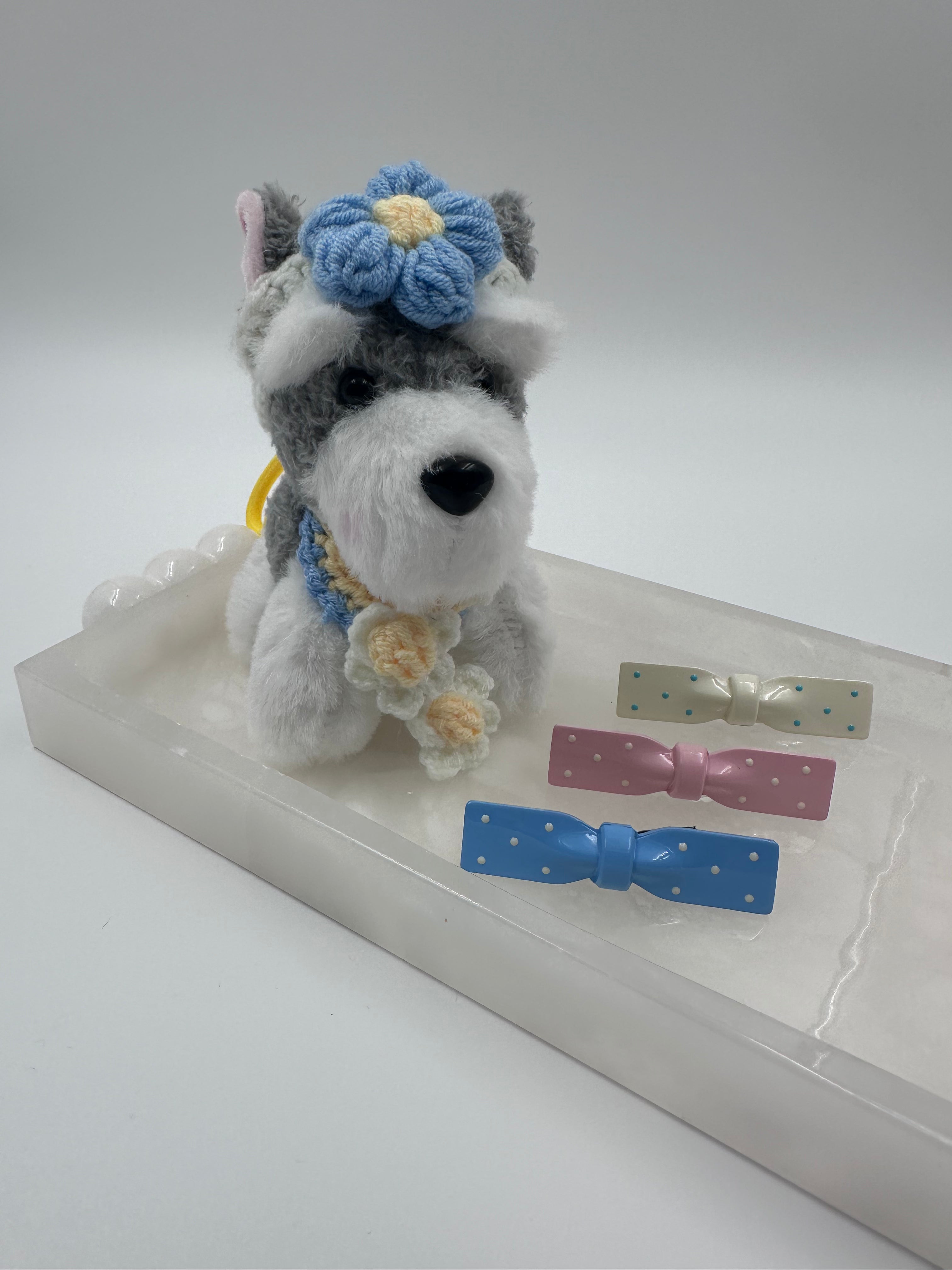 Blue Floral Puppy Mini Gift Set 🐶💙