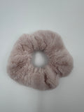 Soft Beige Faux Fur Scrunchie 🤎✨