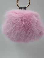 Fluffy Paw Keychain & Bag Charm – Pink & White 🐾💗🤍
