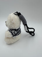 Cozy Teddy Bear Keychain & Bag Charm – White 🧸🤍