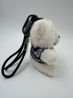 Cozy Teddy Bear Keychain & Bag Charm – White 🧸🤍