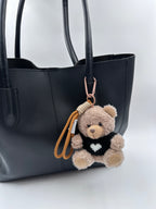 Cozy Teddy Bear Keychain & Bag Charm – Beige 🧸