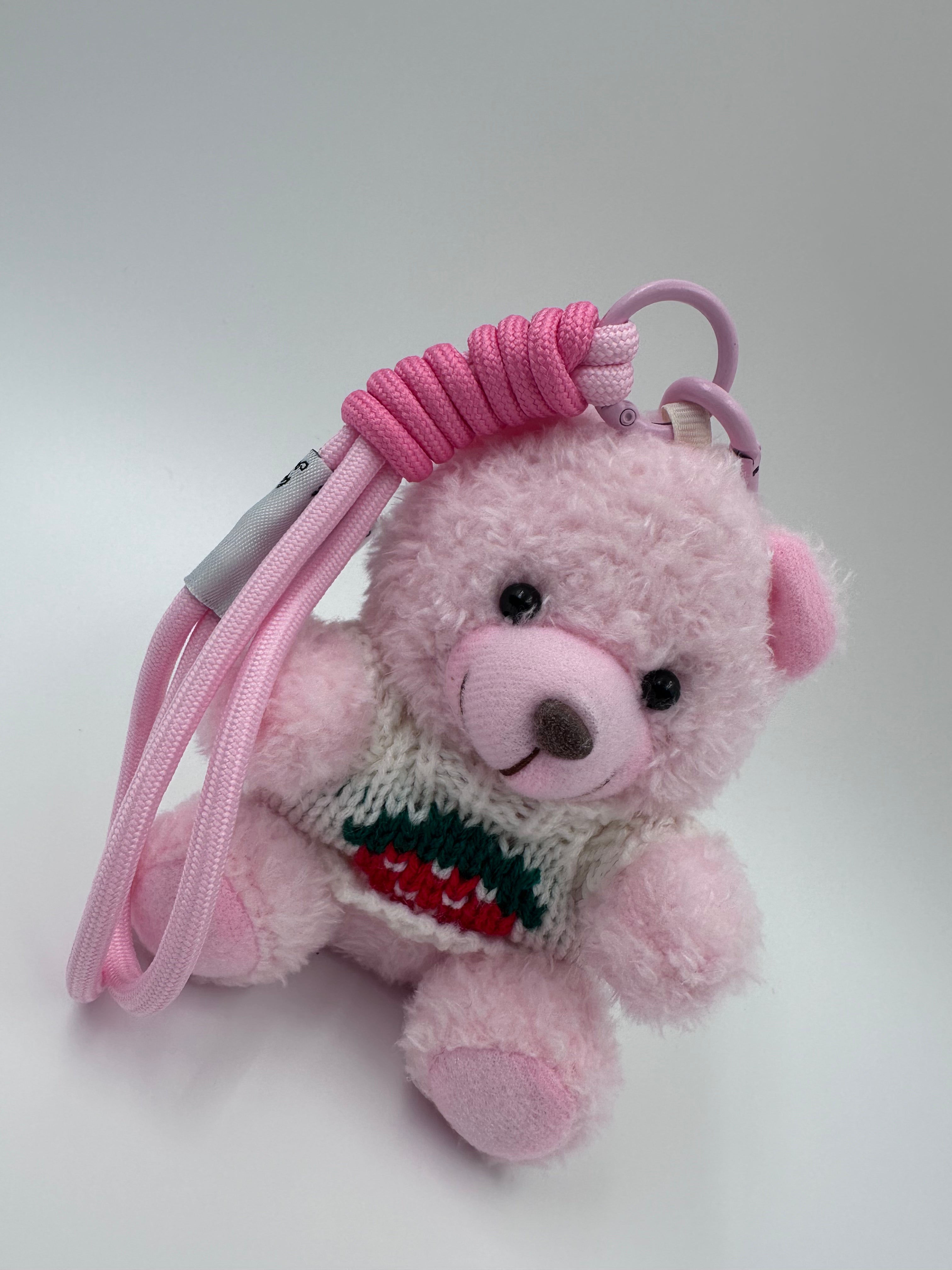 Cozy Teddy Bear Keychain & Bag Charm – Pink 🧸💗