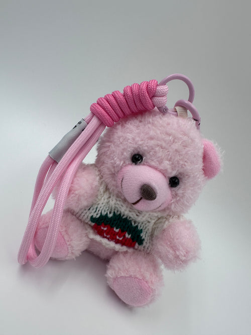 Cozy Teddy Bear Keychain & Bag Charm – Pink 🧸💗
