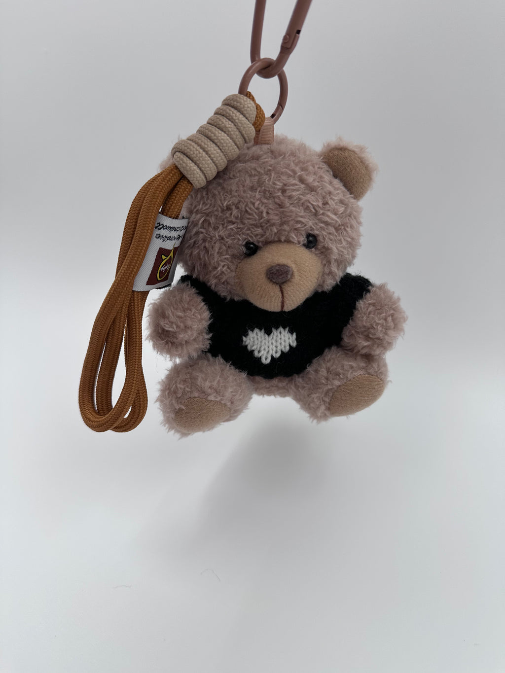 Cozy Teddy Bear Keychain & Bag Charm – Beige 🧸
