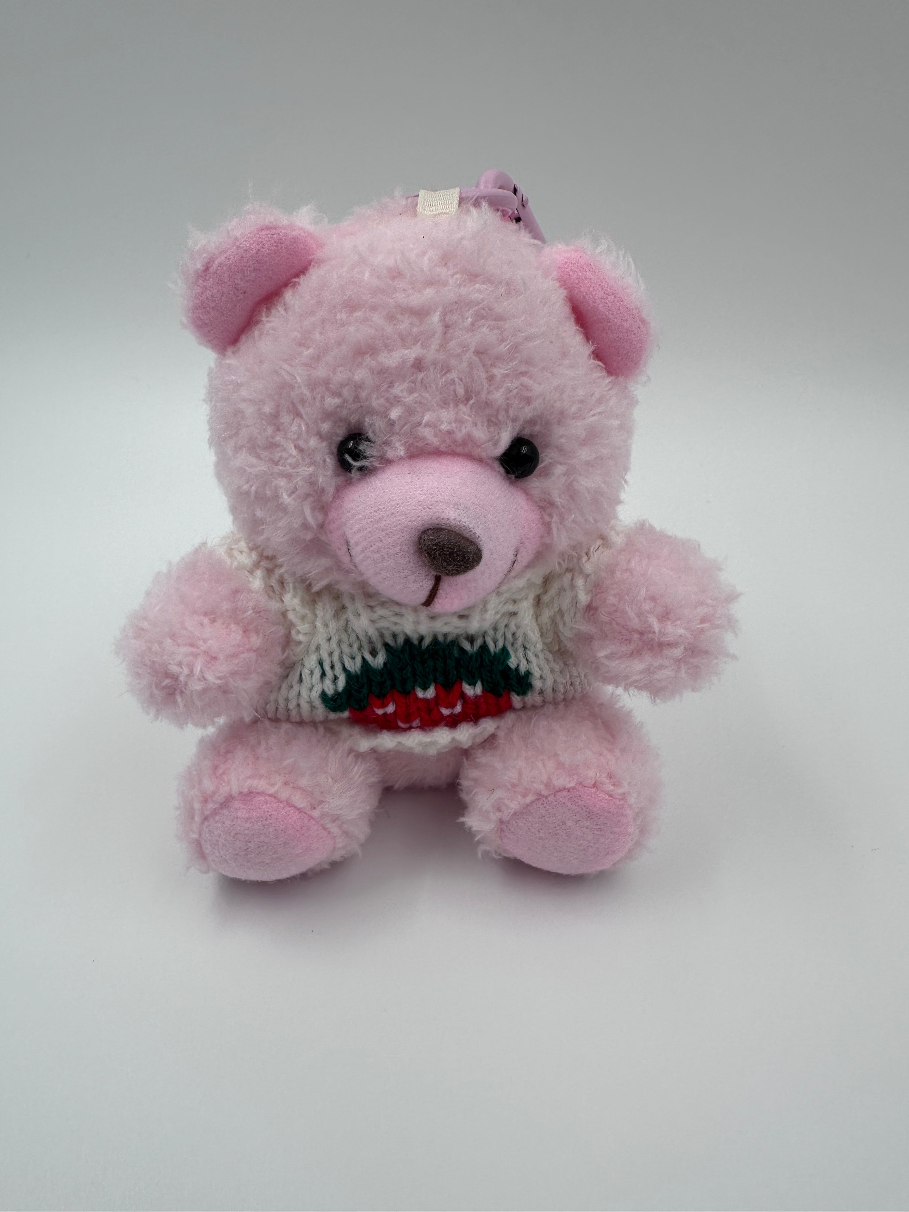 Cozy Teddy Bear Keychain & Bag Charm – Pink 🧸💗