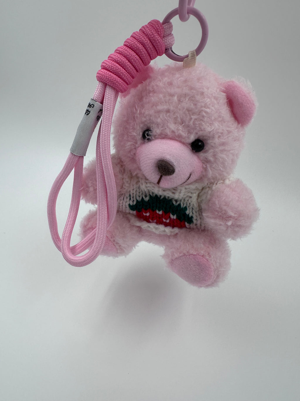 Cozy Teddy Bear Keychain & Bag Charm – Pink 🧸💗