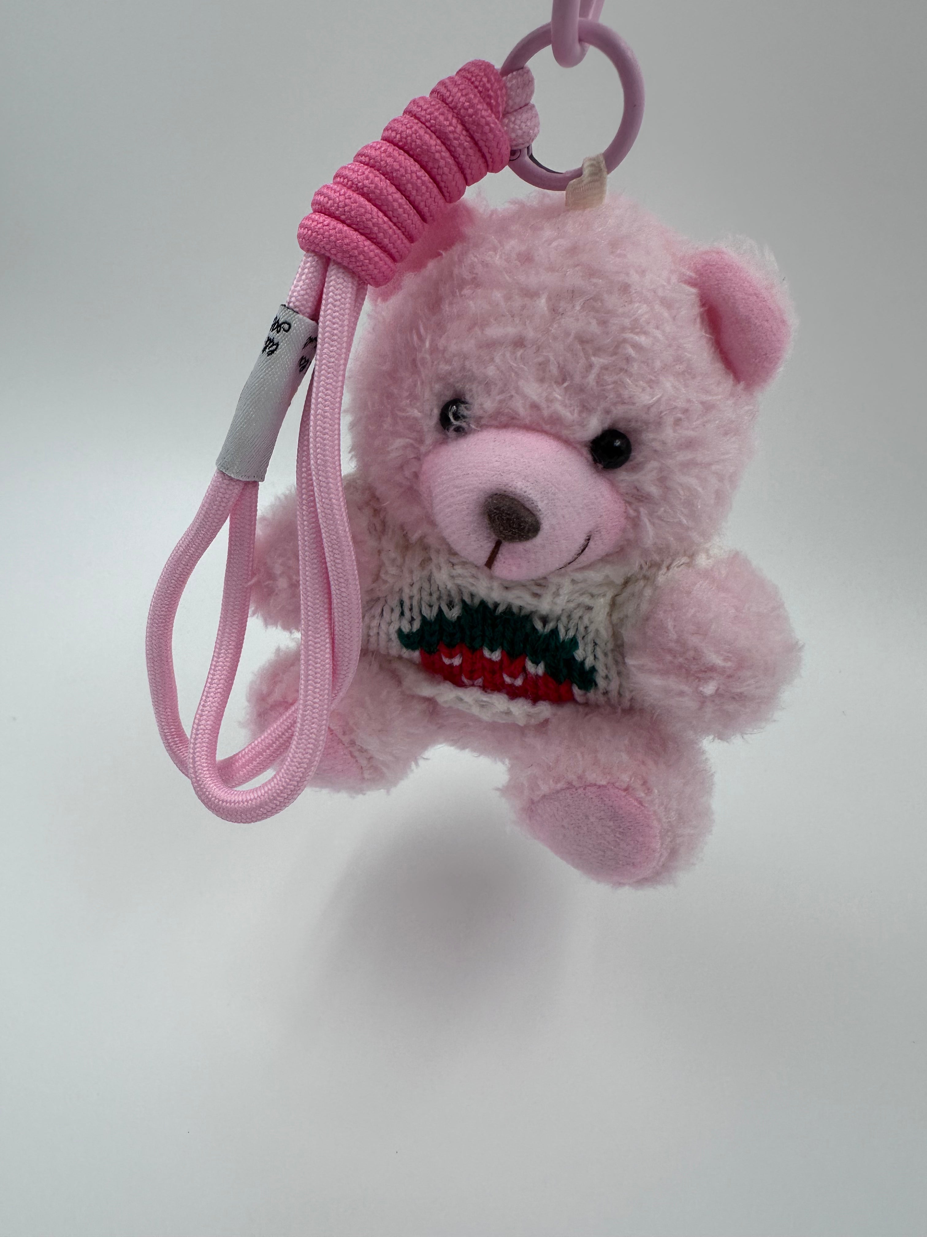 Cozy Teddy Bear Keychain & Bag Charm – Pink 🧸💗