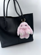 Fluffy Bunny Keychain & Bag Charm – Pink 🐰