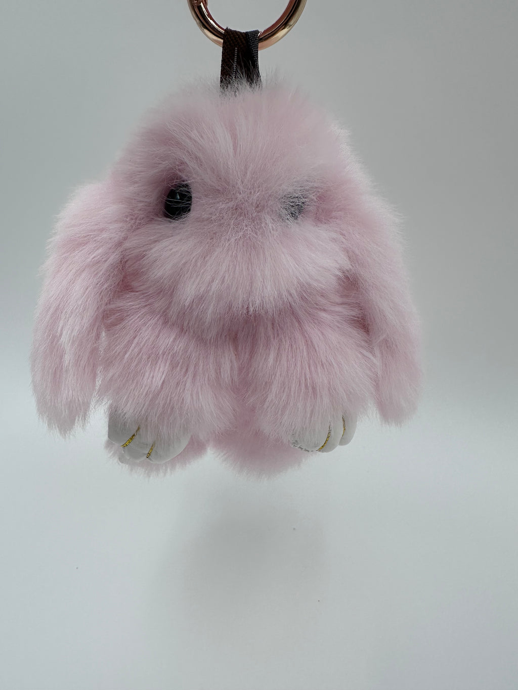 Fluffy Bunny Keychain & Bag Charm – Pink 🐰